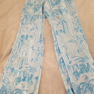 EUC Lilly Pulitzer linen beach pants